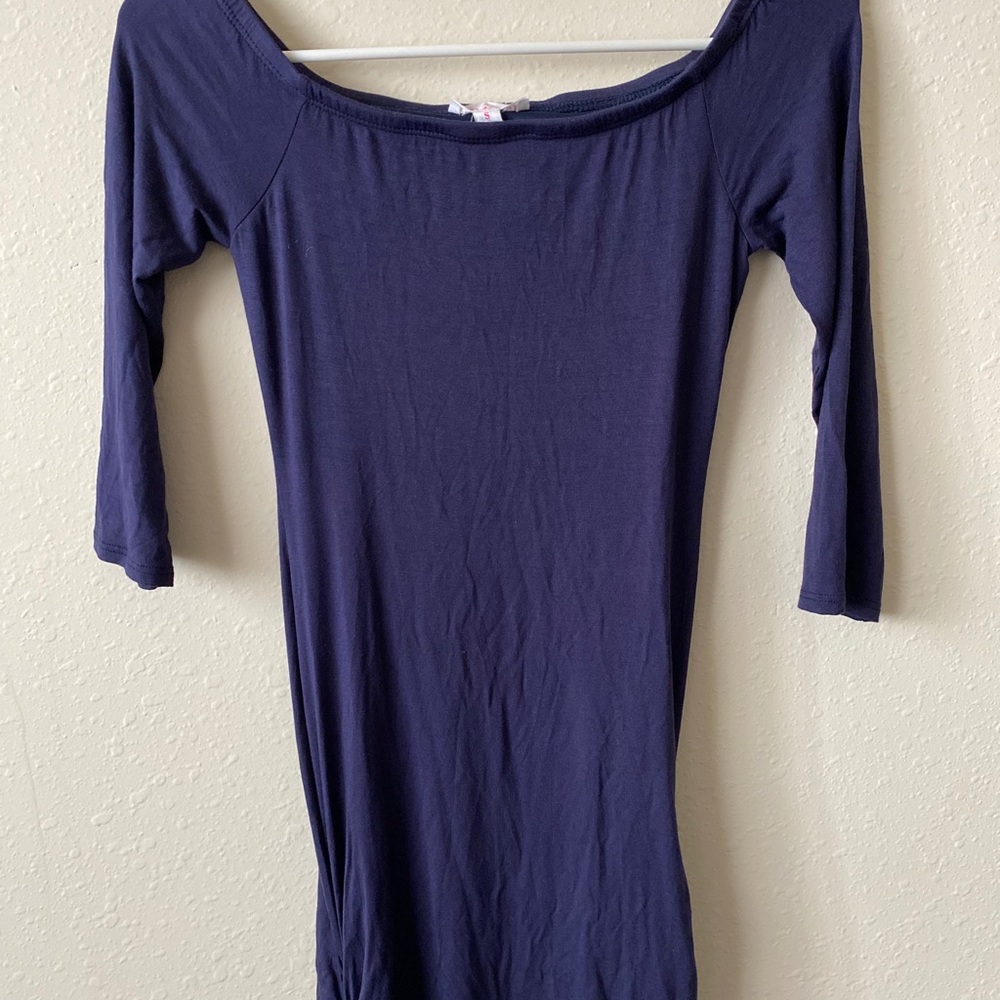 Maxi tied wide shoulder dress